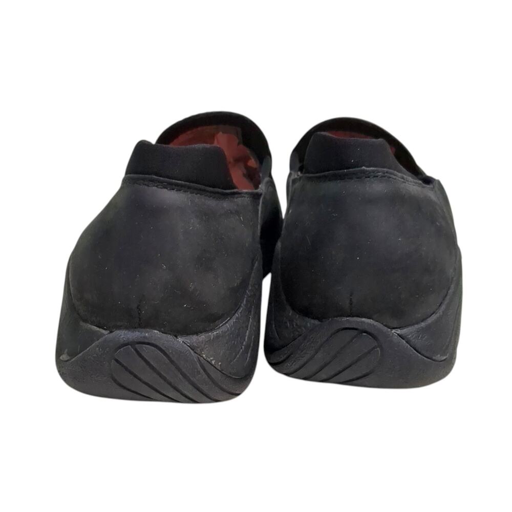 Merrell Moc Shoes Womens 7.5 Slip On Black Leather Suede Treviso Comfort Casual - Picture 4 of 8